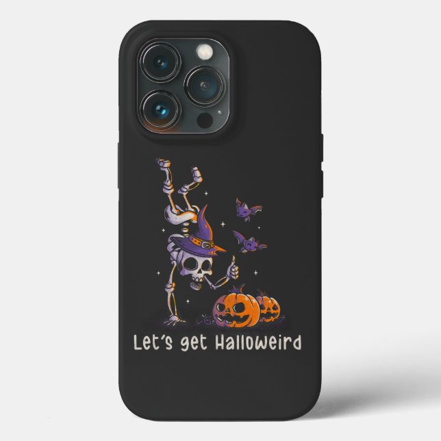Funny Halloween Quote Let's get Halloweird Pun (Baksida )