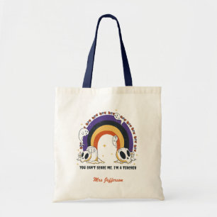 Funny Halloween Retro Boho Rainbow Anpassningsbar Tygkasse