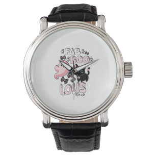 Funny Halloween Rosa Ghost Spooktacular Cat Fab BO Armbandsur