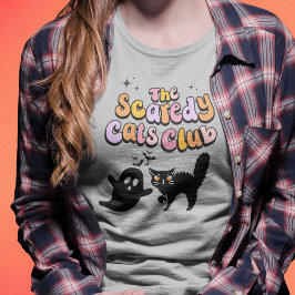 Funny Halloween Scaredy Cats T Shirt
