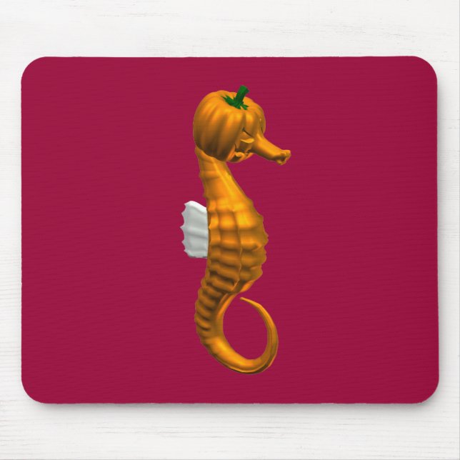 Funny Halloween Seahorse Musmatta (Framsidan)