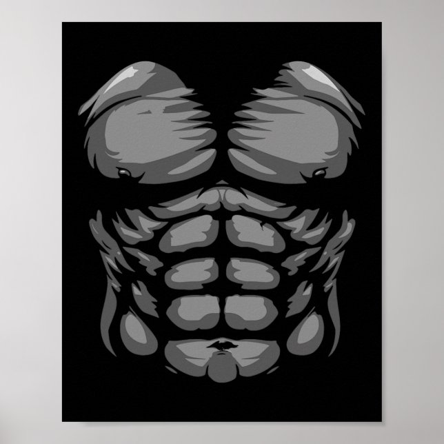 Funny Halloween Shirt Kid Vuxen Monkey Gorilla Che Poster (Framsidan)