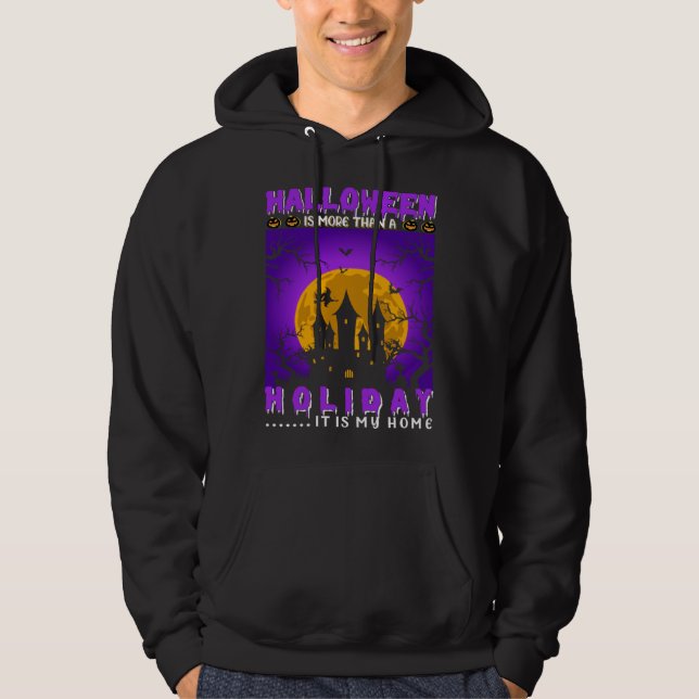 Funny Halloween Shirt Party Happy Pumpkin Graphic  Hoodie (Framsida)