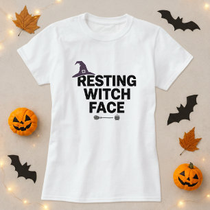 Funny Halloween Shirt; Reste Witch Ansikte Pun T Shirt