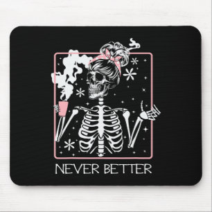 Funny Halloween Skeleton Drinking Coffee Quote Nev Musmatta