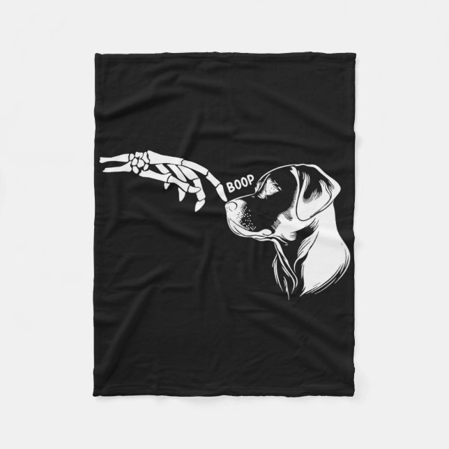 Funny Halloween Skeleton Fleecefilt (Framsidan)