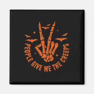 Funny Halloween Skeleton Hand Fall People Ge Me Magnet