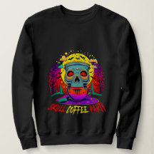 Funny Halloween Skull KoffeAddict Party