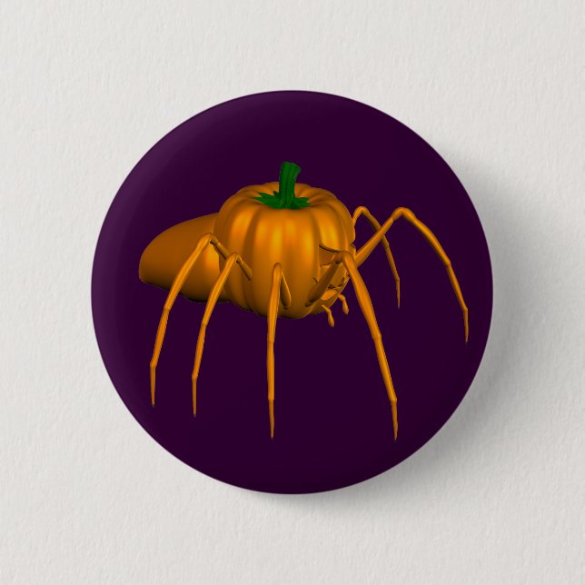 Funny Halloween Spider Knapp (Framsida)