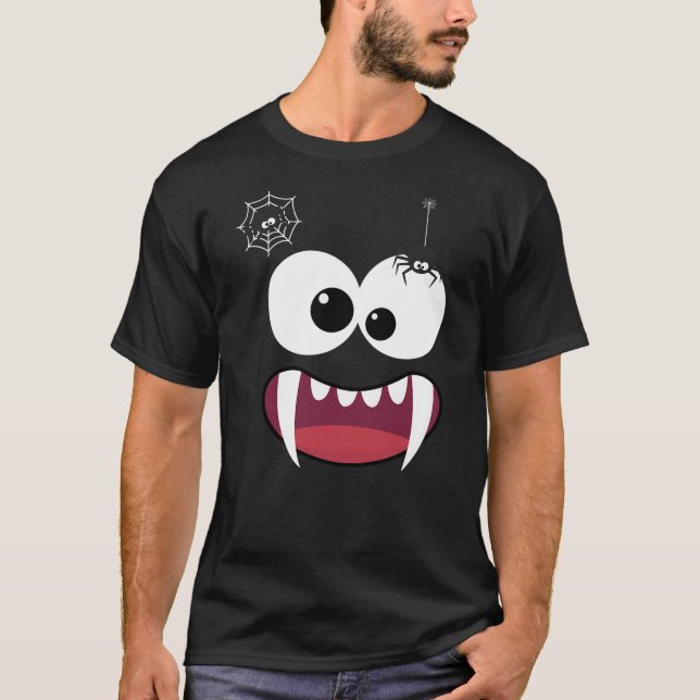 funny halloween spider tee (Framsida)
