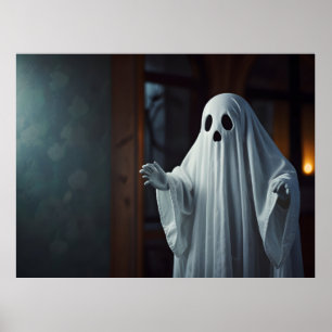 Funny Halloween-spöke Poster