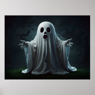 Funny Halloween-spöke Poster