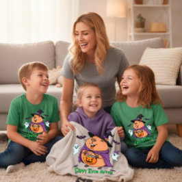 Funny Halloween Spooky Cute Capybara Witch Fleecefilt