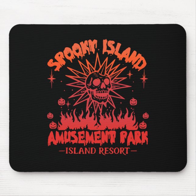 Funny Halloween Spooky Island Est 2002 Amusement P Musmatta (Framsidan)