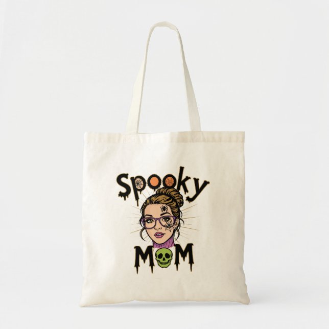 Funny Halloween Spooky Mom Witch Mom Tygkasse (Framsidan)