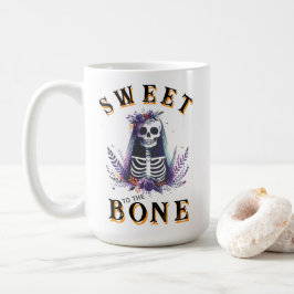 Funny Halloween Sweet till Bone Kaffemugg