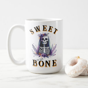 Funny Halloween Sweet till Bone Kaffemugg