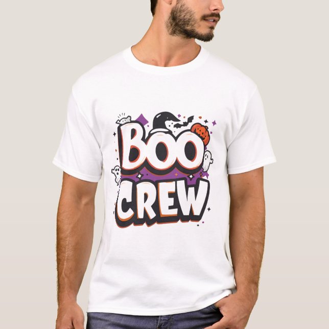 Funny Halloween T-Shirt 2025 | Spooky Boo Crew Tee (Framsida)