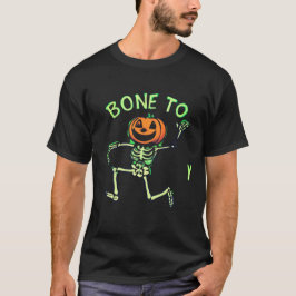 Funny Halloween T-Shirt Design - Dancing Skeleton