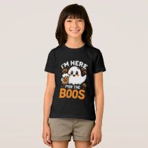 Funny Halloween T-Shirt - "Jag är här för boon"