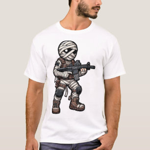 Funny Halloween Tactical Mummy Army Manar Veteran T Shirt