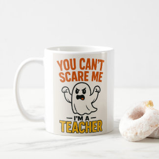 Funny Halloween Teacher Mugg med Ghost