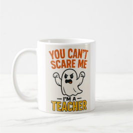 Funny Halloween Teacher Mugg med Ghost