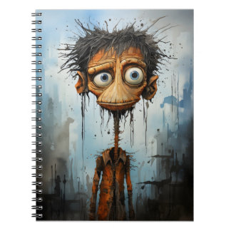 Funny Halloween Tecknad Creepy Monster Anteckningsbok
