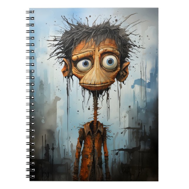 Funny Halloween Tecknad Creepy Monster Anteckningsbok (Framsidan)