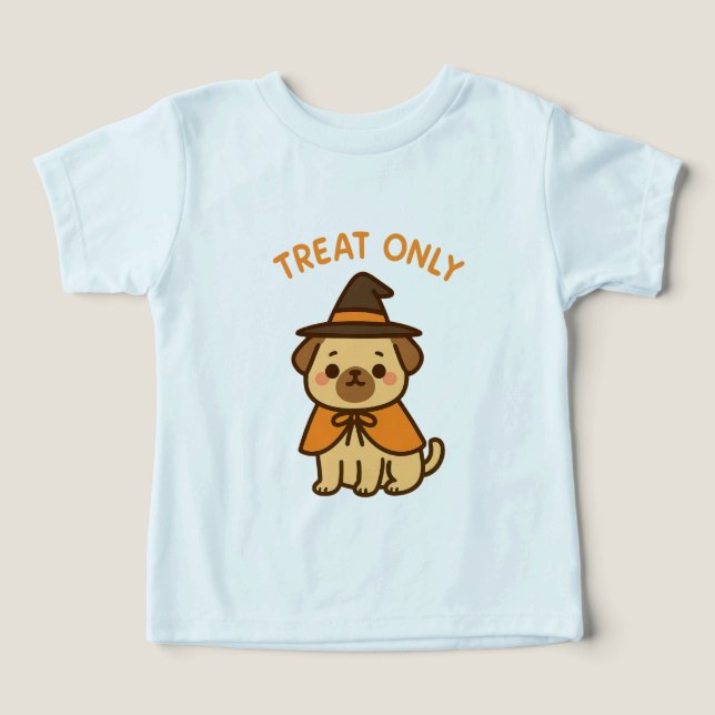 Funny Halloween tee with cartoon dog (Design Framsida)