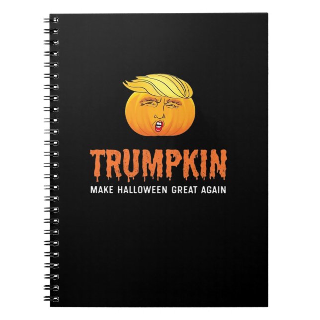 Funny Halloween Trumpkin Anteckningsbok (Framsidan)