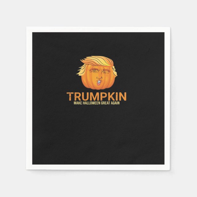 Funny Halloween Trumpkin - Fall make Halloween Gre Pappersservett (Framsidan)