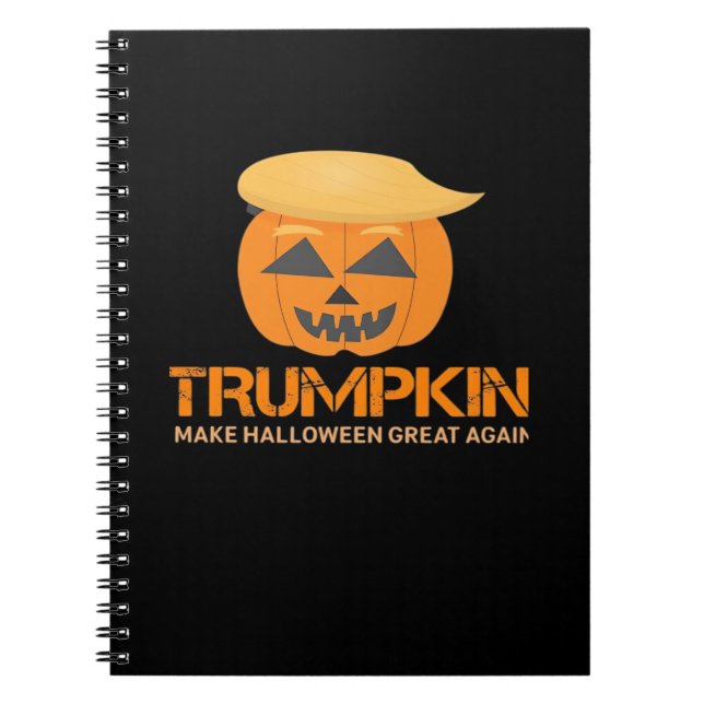 Funny Halloween Trumpkin - Gör Halloween Underbart Anteckningsbok (Framsidan)