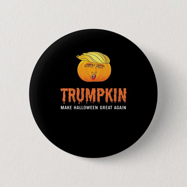 Funny Halloween Trumpkin Knapp (Framsida)