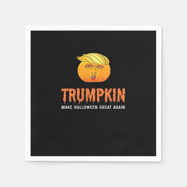 Funny Halloween Trumpkin Pappersservett (Framsidan)