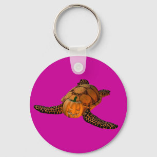 Funny Halloween Turtle Nyckelring