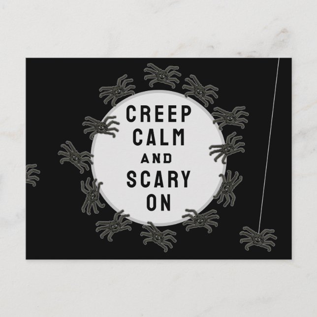 Funny Halloween Vykort (Framsida)