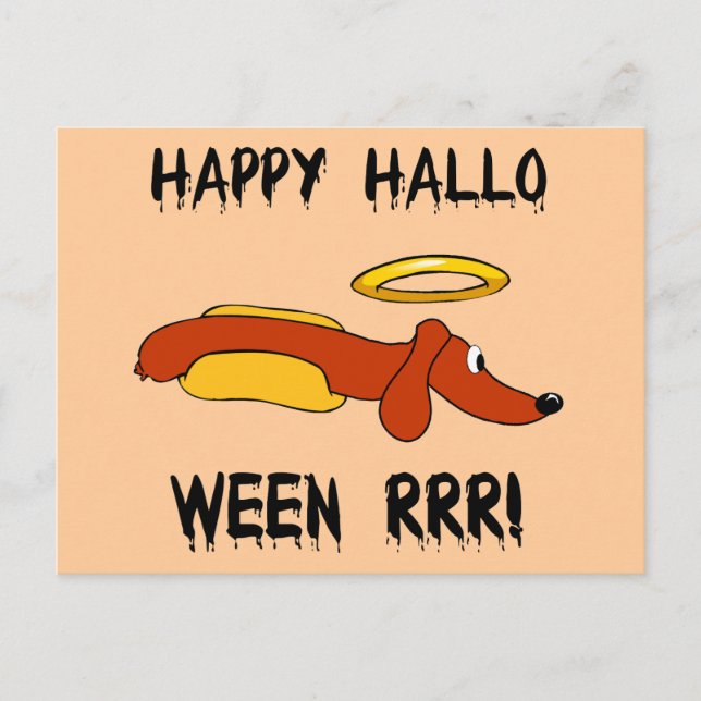 Funny Halloween Vykort (Framsida)