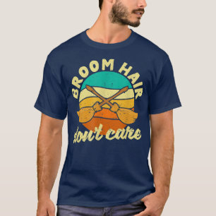 Funny Halloween Witch Broomstick Fläkt Broom Hair T Shirt