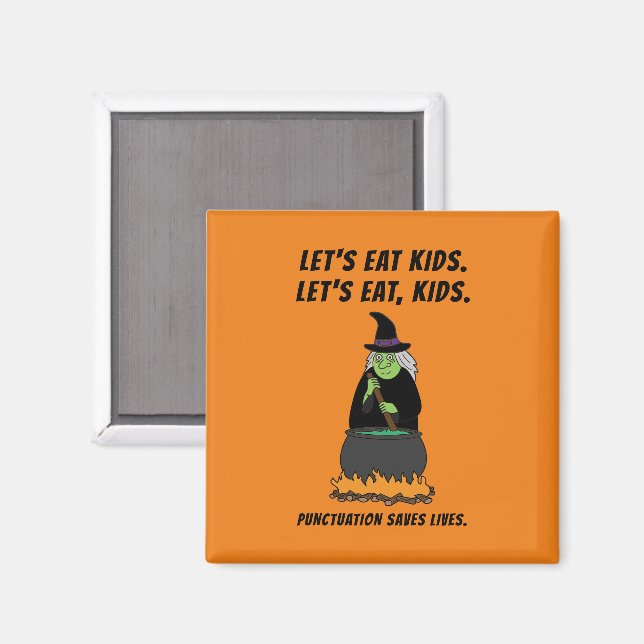 Funny Halloween Witch Coola English Teacher Gramma Magnet (Front/Back)