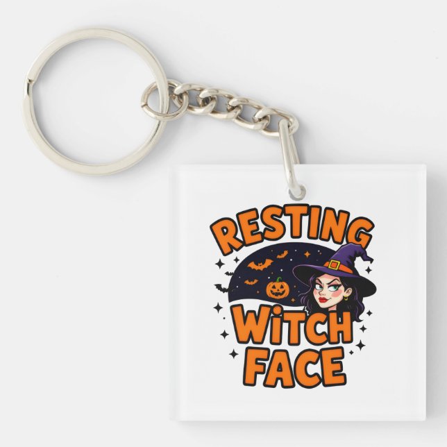 Funny Halloween Witch Design – "Resting Witch Face (Framsidan)