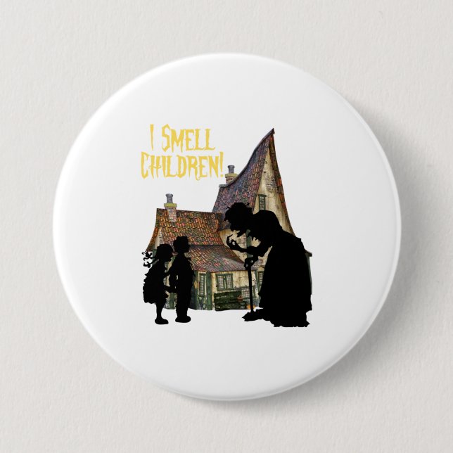 Funny Halloween Witch I Smell Children Knapp (Framsida)