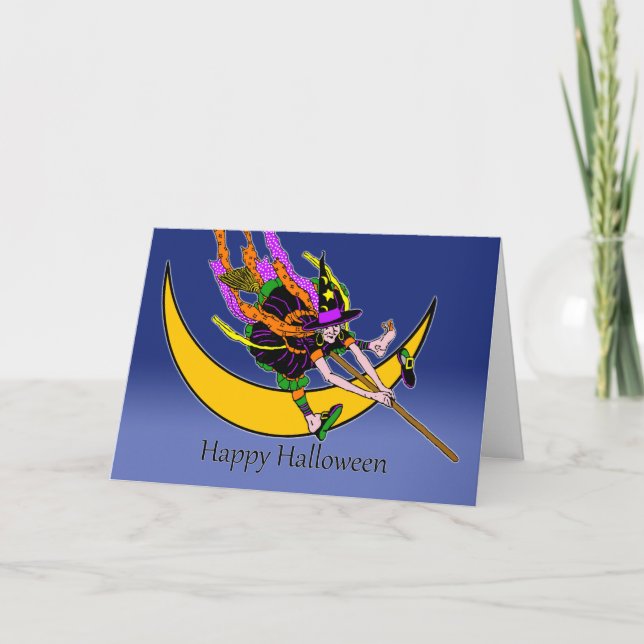 Funny Halloween Witch Pedicure eller Pedicurse Kort (Framsida)