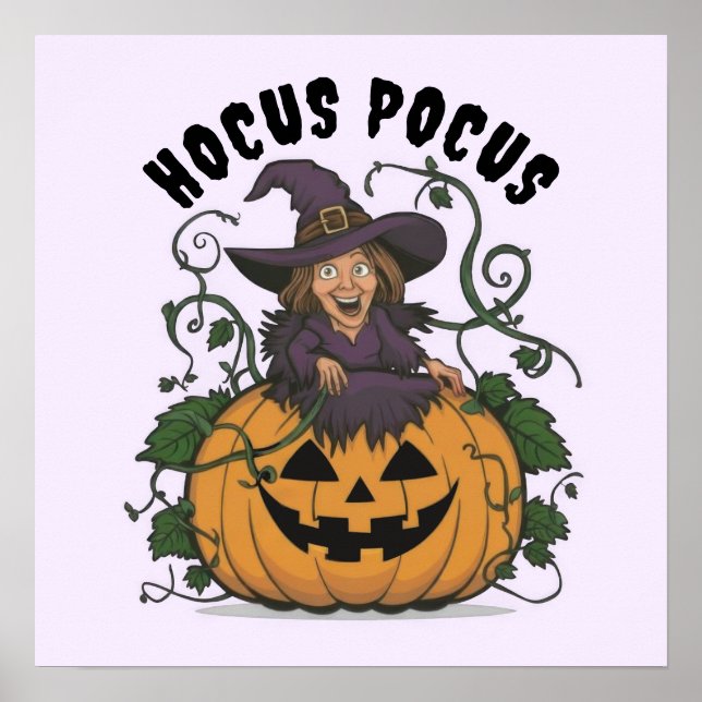 Funny Halloween Witch Poster (Framsidan)