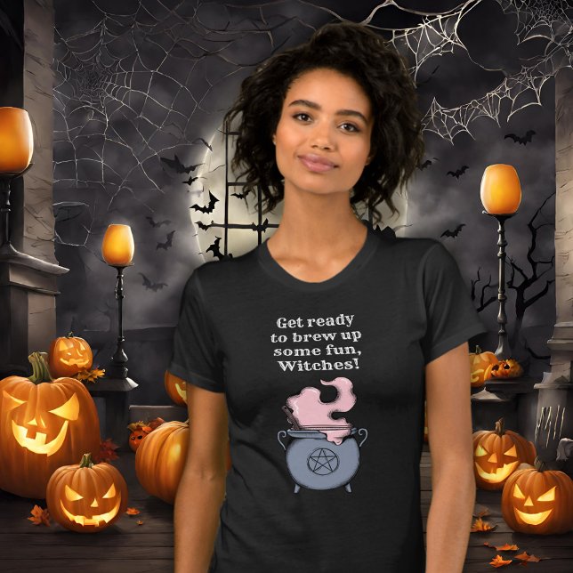 Funny Halloween Witch Spooky Brew Kvinnor T Shirt (Skapare uppladdad)
