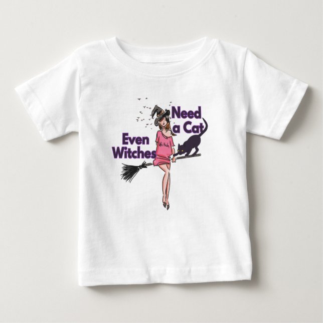 Funny Halloween Witch T-Shirt baby (Framsida)