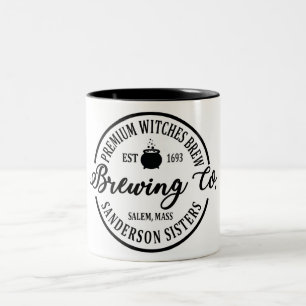 Funny Halloween Witches Brew Two-Tone Coffee Mugg
