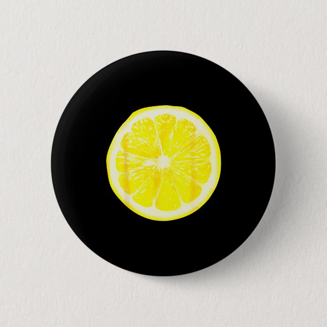 Funny Halloween Yellow Lemon Costume Fruit Costume Knapp (Framsida)