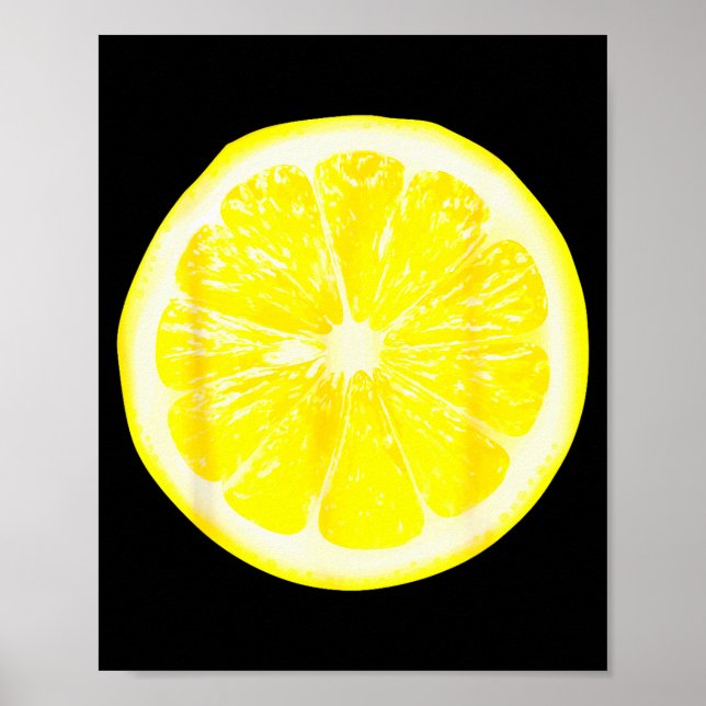 Funny Halloween Yellow Lemon Costume Fruit Costume Poster (Framsidan)