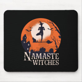 Funny Halloween Yoga Älskare Namaste Witches Musmatta